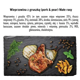 Fodder Paka Zwierzaka Pork with pear S Pig 1,5 Kg