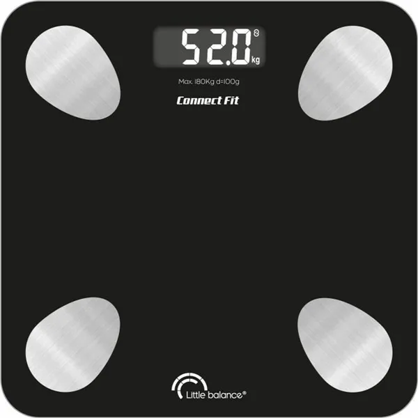 Digital Bathroom Scales Little Balance 8685 Black 180 kg