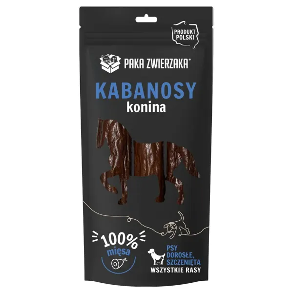 Закуска для собак Paka Zwierzaka Sausages Horse 80 g Лошадь 3 Предметы