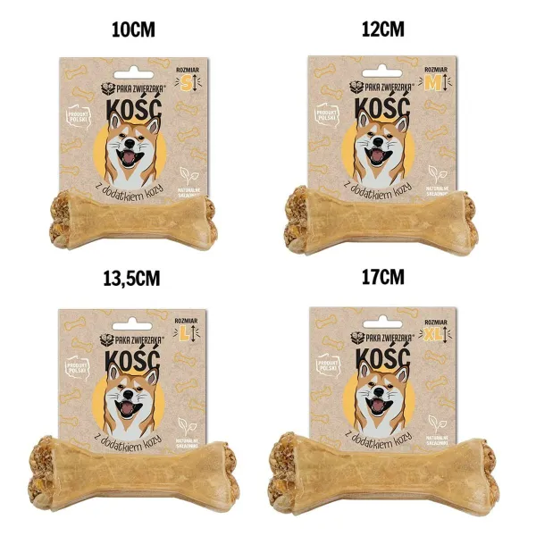 Suņu uzkodas Paka Zwierzaka Bone with goat XL 17 cm Kaza 115 g