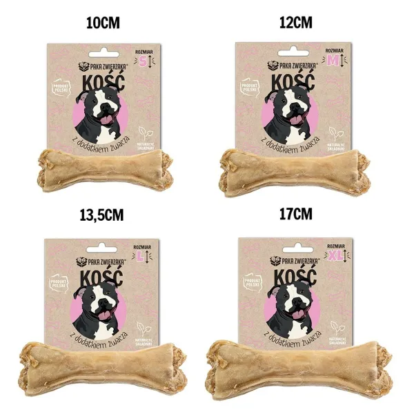Dog Snack Paka Zwierzaka Bone with tripe additive S 10 cm Beef