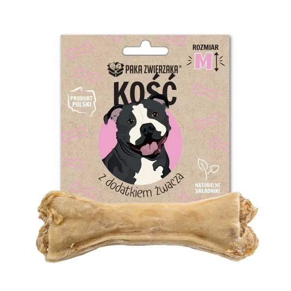 Suņu uzkodas Paka Zwierzaka Bone with tripe additive M 12 cm Liellops 55 g