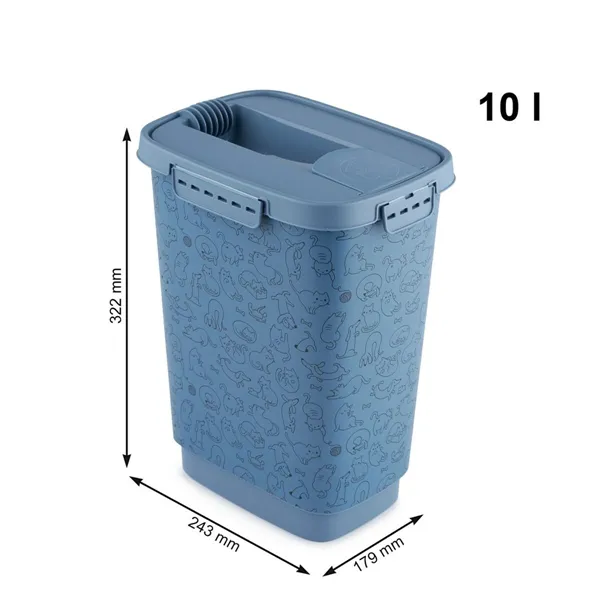 Bucket container Rotho Blue Plastic