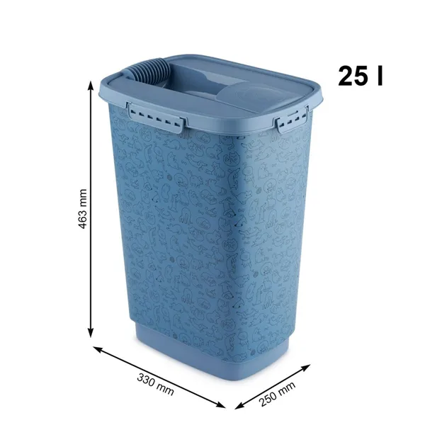 Bucket container Rotho Blue Plastic