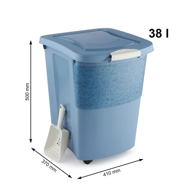 Bucket container Rotho Blue Plastic