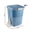 Bucket container Rotho Blue Plastic