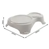 Dog Feeder Rotho Grey Plastic