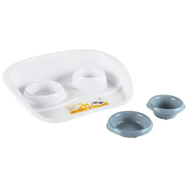 Dog Feeder Kerbl White Black Ceramic