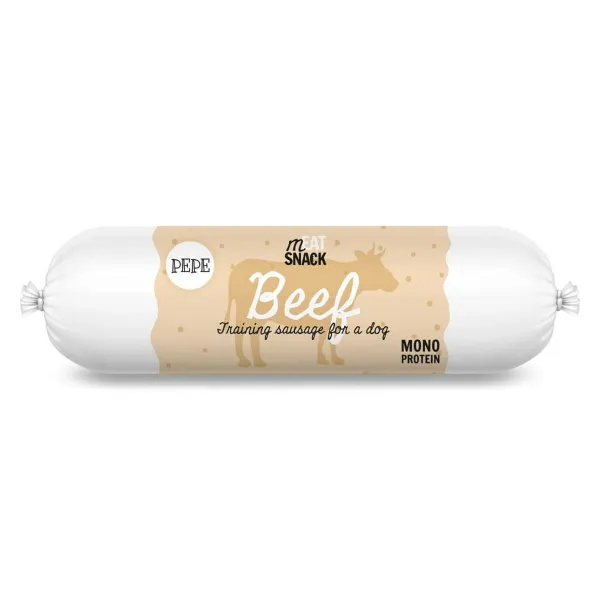 Закуска для собак Paka Zwierzaka Pepe Sausage beef Говядина 200 g