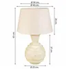 Desk lamp Alexandra House Living Cream Iron 25 x 63 x 25 cm