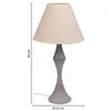 Desk lamp Alexandra House Living White Grey Metal Cloth 220-240 V 23 x 46 x 23 cm