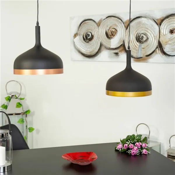 Ceiling Light Alexandra House Living Black Copper