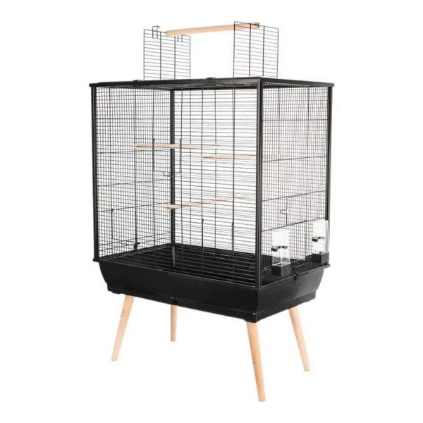 Paukščių narvelis Zolux Neo Jili H80 Juoda 78 x 81 x 48 cm