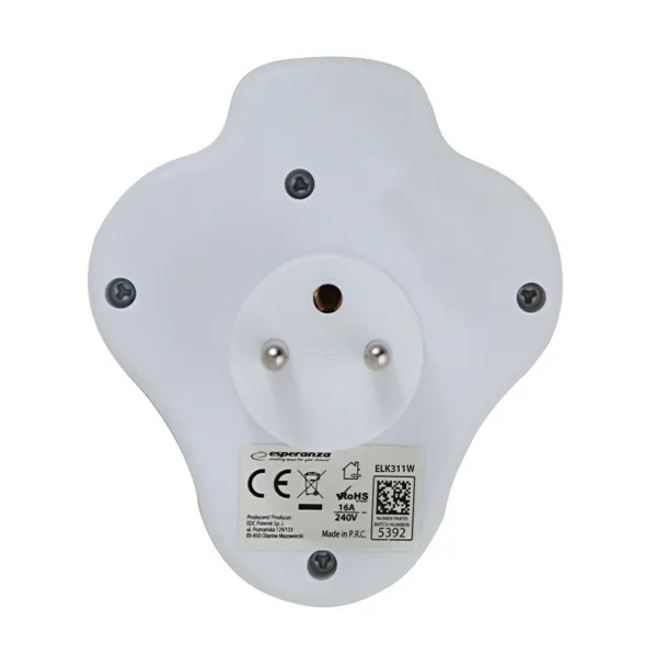 spraudņu zaglis Esperanza ELK311W 2 Kontaktdakšas
