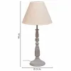 Desk lamp Alexandra House Living White Grey Metal Cloth 220-240 V 23 x 49 x 23 cm