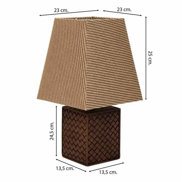 Desk lamp Alexandra House Living Brown Polyresin 220-240 V 13 x 24 x 13 cm