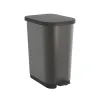 Atkritumu tvertne ar pedāli Rotho Ribo Graphite Grafīts Plastmasa 35 L