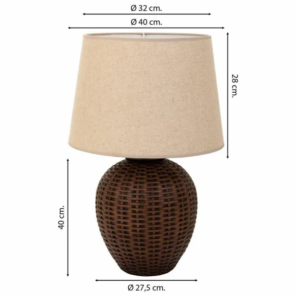 Desk lamp Alexandra House Living Brown Polyresin 220-240 V 27 x 40 x 27 cm