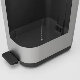 Мусорное ведро с педалью Rotho Ribo White Белый Пластик 35 L
