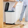 Мусорное ведро с педалью Rotho Ribo White Белый Пластик 35 L