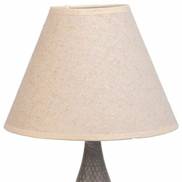 Desk lamp Alexandra House Living White Grey Metal Cloth 220-240 V 23 x 46 x 23 cm