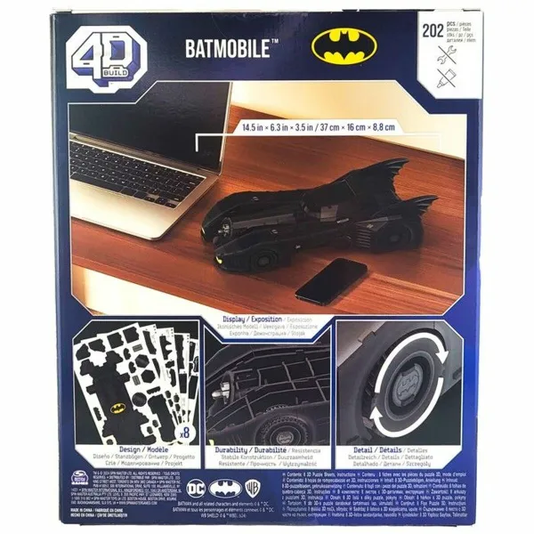 3D-palapeli Batmobile 202 Kappaletta