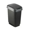 Šiukšlių dėžė Rotho Twist Silver Sidabras Plastmasinis 10 L