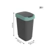 Мусорное ведро Rotho Twist Green Зеленый Пластик 25 L