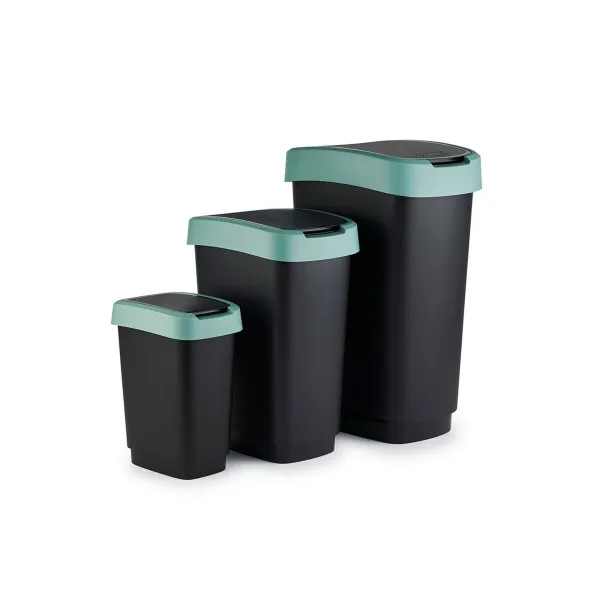 Мусорное ведро Rotho Twist Green Зеленый Пластик 25 L