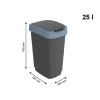 Jäteastia Rotho Twist Blue Sininen Muovinen 25 L