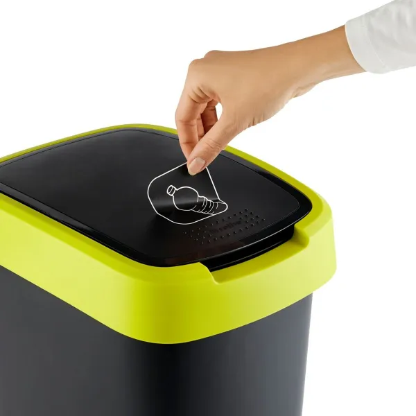 Prügiämber Rotho Twist Lime Plastmass 50 L