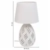 Desk lamp Alexandra House Living White Metal Cloth 220-240 V 18 x 31 x 18 cm