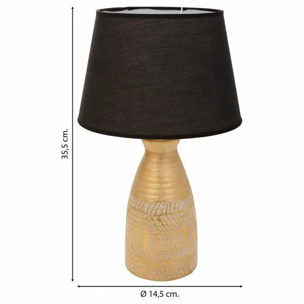 Desk lamp Alexandra House Living Gold Ceramic 14 x 35 x 14 cm