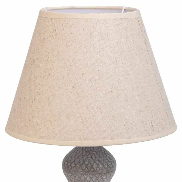 Desk lamp Alexandra House Living White Grey Metal Cloth 220-240 V 25 x 46 x 25 cm