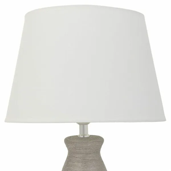 Desk lamp Alexandra House Living Silver Ceramic 14 x 36 x 14 cm