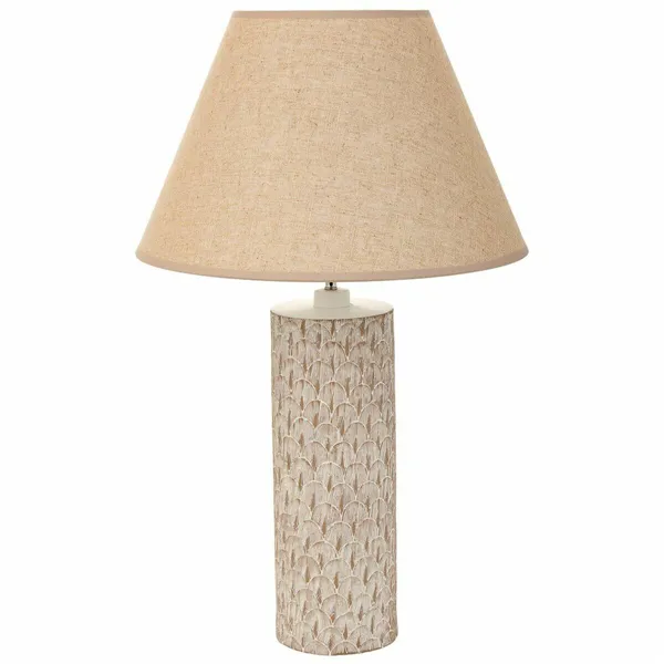 Desk lamp Alexandra House Living Beige Polyresin 220-240 V 14 x 51 x 14 cm