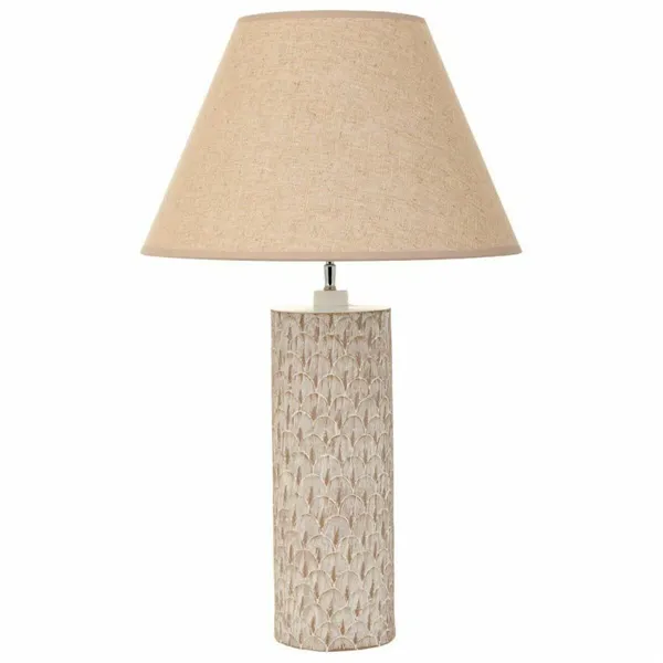 Desk lamp Alexandra House Living Beige Polyresin 220-240 V 14 x 51 x 14 cm