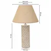 Desk lamp Alexandra House Living Beige Polyresin 220-240 V 14 x 51 x 14 cm