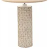 Desk lamp Alexandra House Living Beige Polyresin 220-240 V 14 x 51 x 14 cm