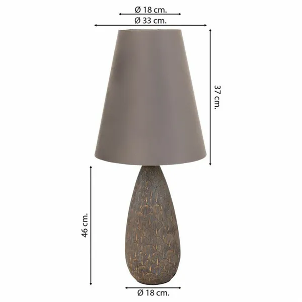 Desk lamp Alexandra House Living Silver Polyresin 220-240 V 18 x 46 x 18 cm