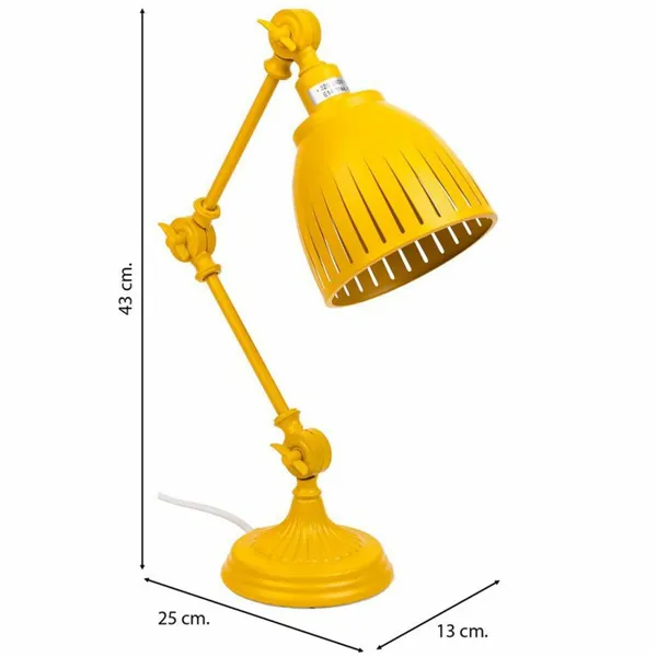 Flexo/Desk lamp Alexandra House Living Yellow Metal 13 x 43 x 25 cm