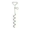 Accessory Kerbl Spiral Stake Silver Dog Lead