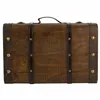 Set of suitcases Alexandra House Living Brown PVC Wood Metal Vintage 30 x 16 x 45 cm 38 x 24 x 13,5 cm Ornamental 2 Pieces