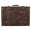 Decorative suitcase Alexandra House Living Brown Polyskin MDF Wood Vintage 16 x 30 x 44 cm