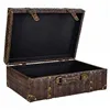 Decorative suitcase Alexandra House Living Brown Polyskin MDF Wood Vintage 16 x 30 x 44 cm