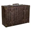 Decorative suitcase Alexandra House Living Brown Polyskin MDF Wood Vintage 16 x 30 x 44 cm