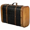 Decorative suitcase Alexandra House Living Black PVC Wood Metal Cloth Vintage 30 x 17 x 43 cm