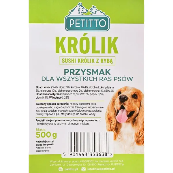 Dog Snack Petitto Rabbit 500 g