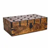 Chest Alexandra House Living Brown Metal Mango wood 20 x 12 x 38 cm Traditional style