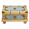 Chest Alexandra House Living Yellow Blue Mango wood 28 x 27 x 50 cm Traditional style